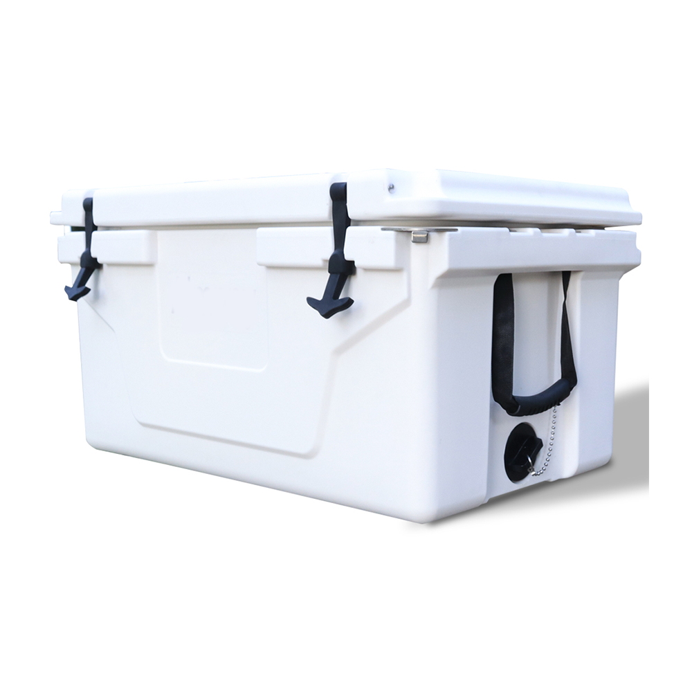 Portable White Outdoor Camping Picnic Fishing Cooler Box 65QT