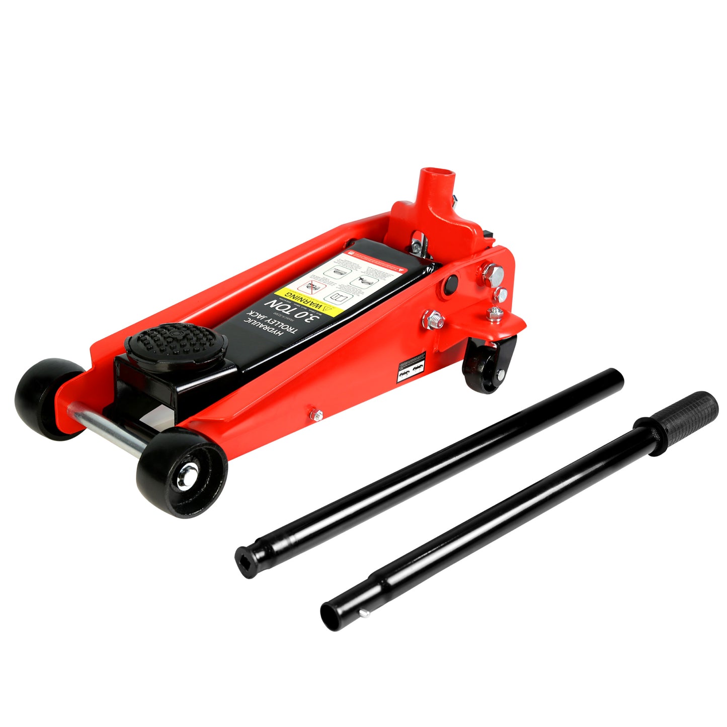 Low Profile Hydraulic Trolley Racing Floor Jack, 3-Ton Capacity