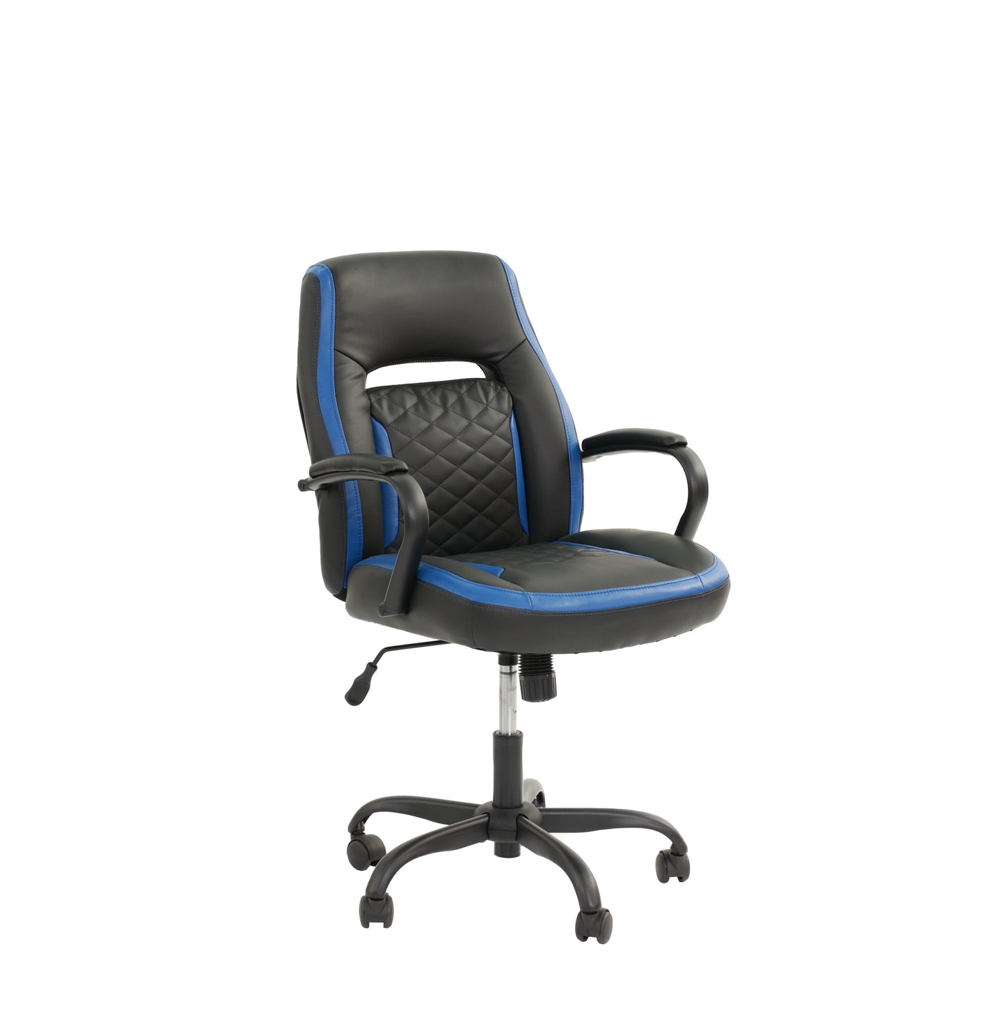 OFFICE CHAIR in Black Faux Leather