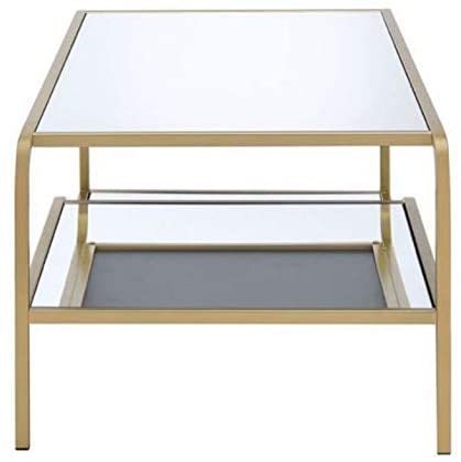 Gold and Mirror Astrid Coffee Table 81090