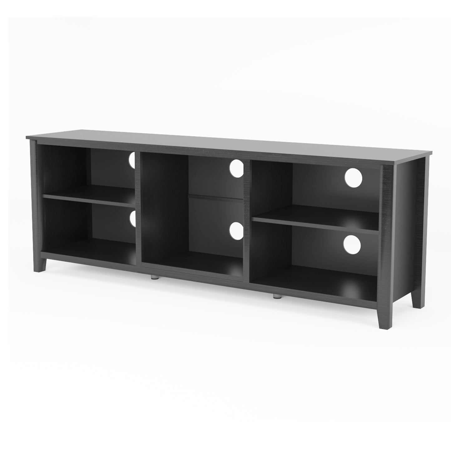 Traditional TV Stand with Spacious Storage and Durable Build