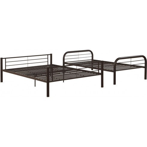 Transformable Cairo Sandy Black Twin/Full Bunk Bed