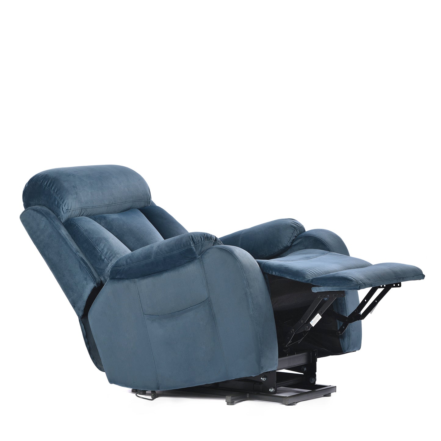 Elderly Power Lift Recliner Chair in Navy Blue with Remote Control