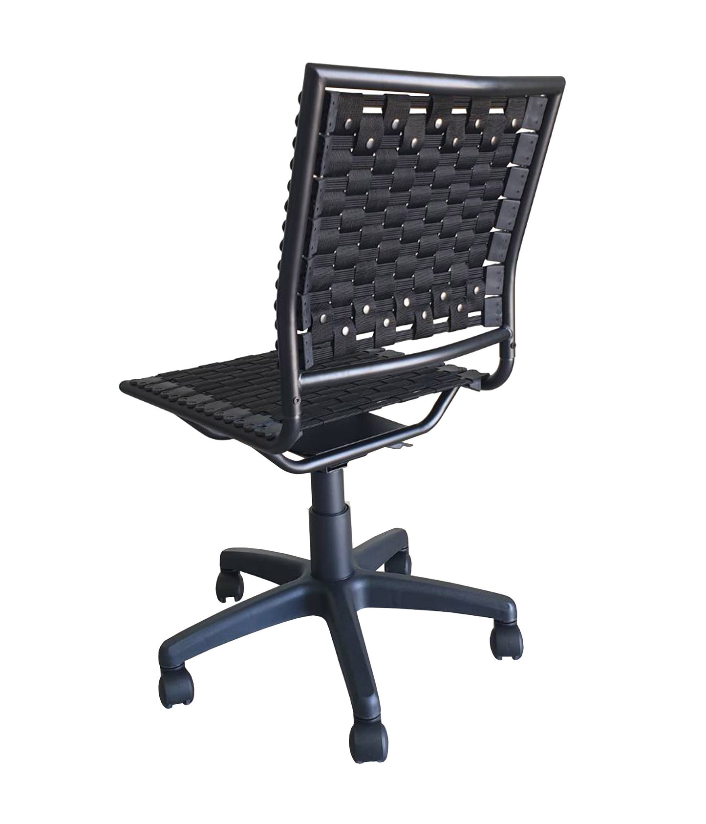 Bungee Task Office Chair Armless With Black Coating