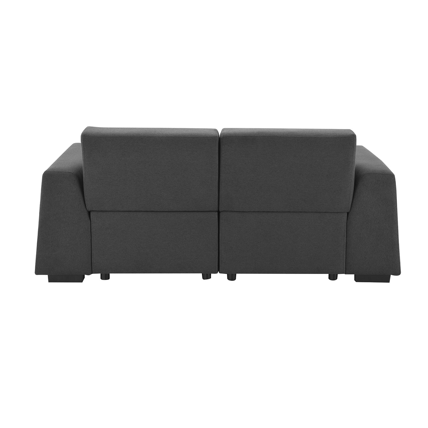 Contemporary 71*35.5 Linen Fabric Sofa with Wide Armrests