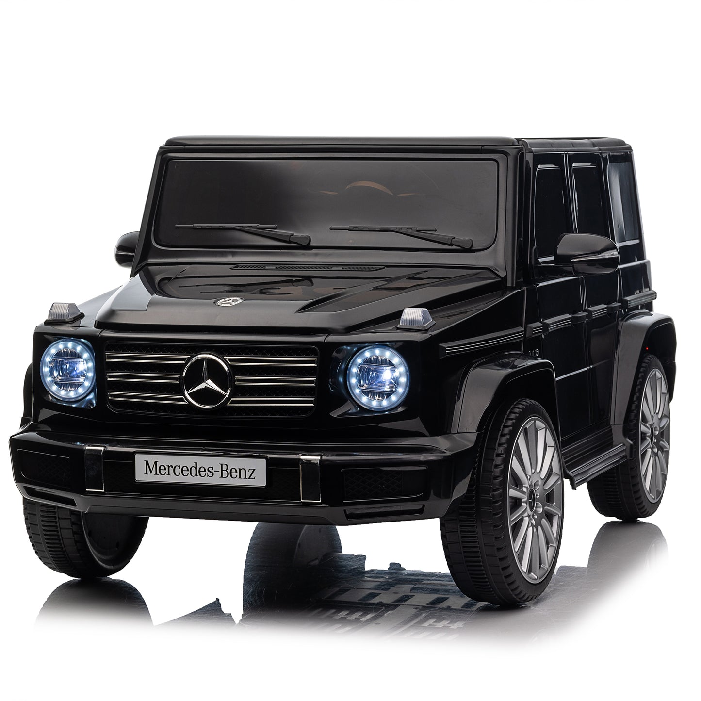 Licensed Mercedes-Benz G500,24V Kids ride on toy 2.4G W/Parents Remote Control,electric car for kids,Three speed adjustable,Power display, USB,MP3 ,Bluetooth,LED light,Three-point safety belt