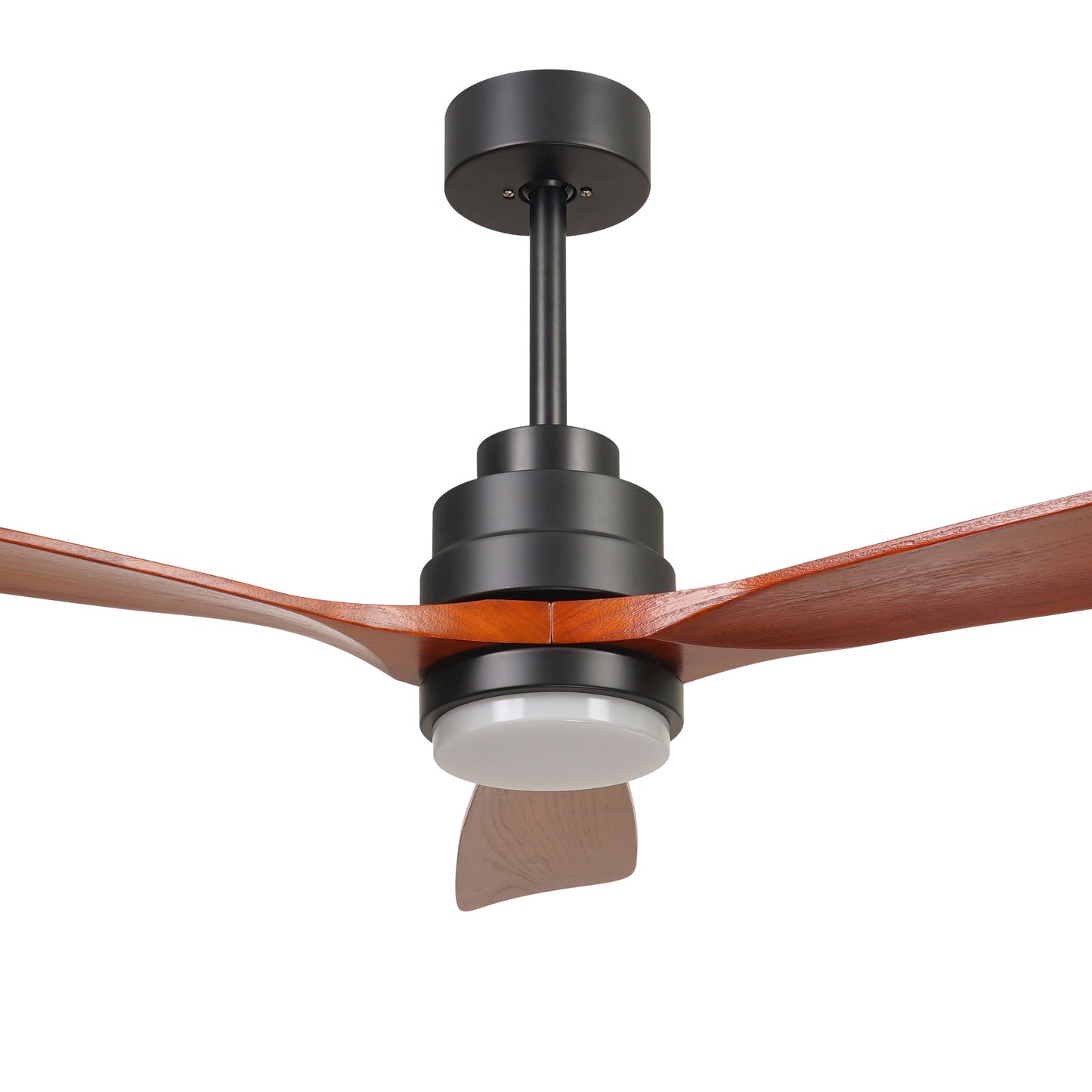 52-Inch Wood Ceiling Fan with Lights and Remote Control