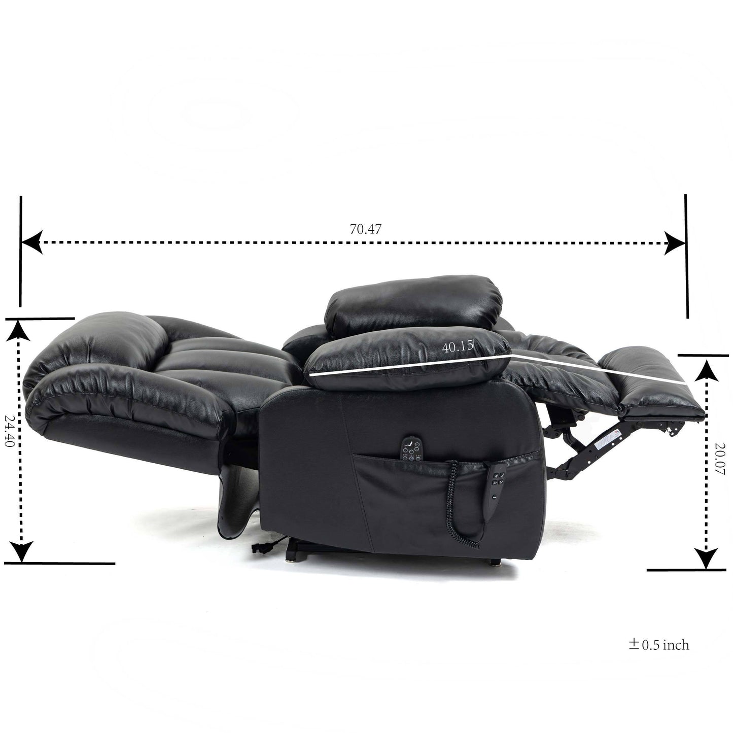 Electric Power Lift Recliner Chair with Massage and Lumbar Heating