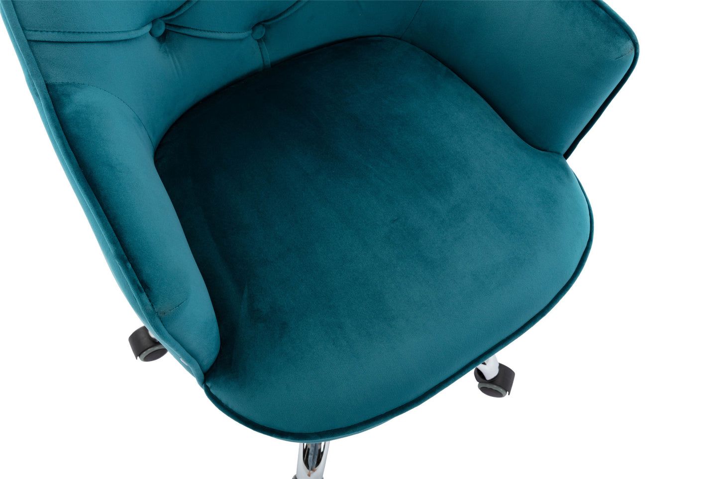 Velvet Swivel Shell Chair for Living Room, Office chair  Modern Leisure Arm Chair LAKE  BLUE