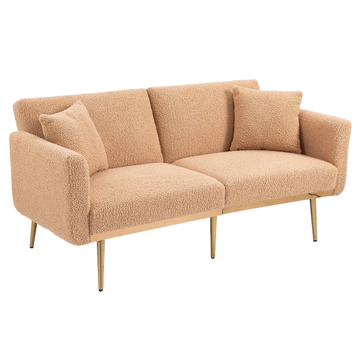 Velvet  Sofa , Accent sofa .loveseat sofa with metal  feet