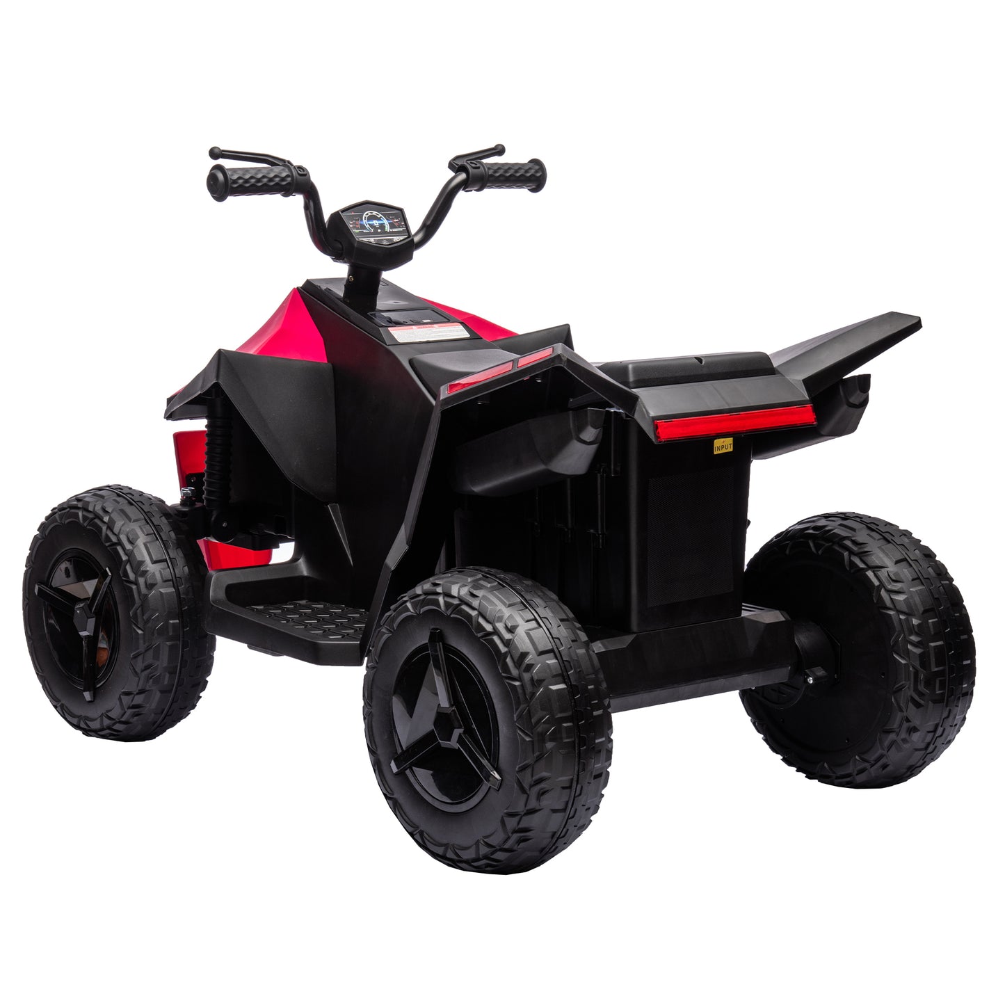 Electric ATV Style Ride-On Car for Kids 3-8 Years with Multi-Functional Touch Screen and LED Lights