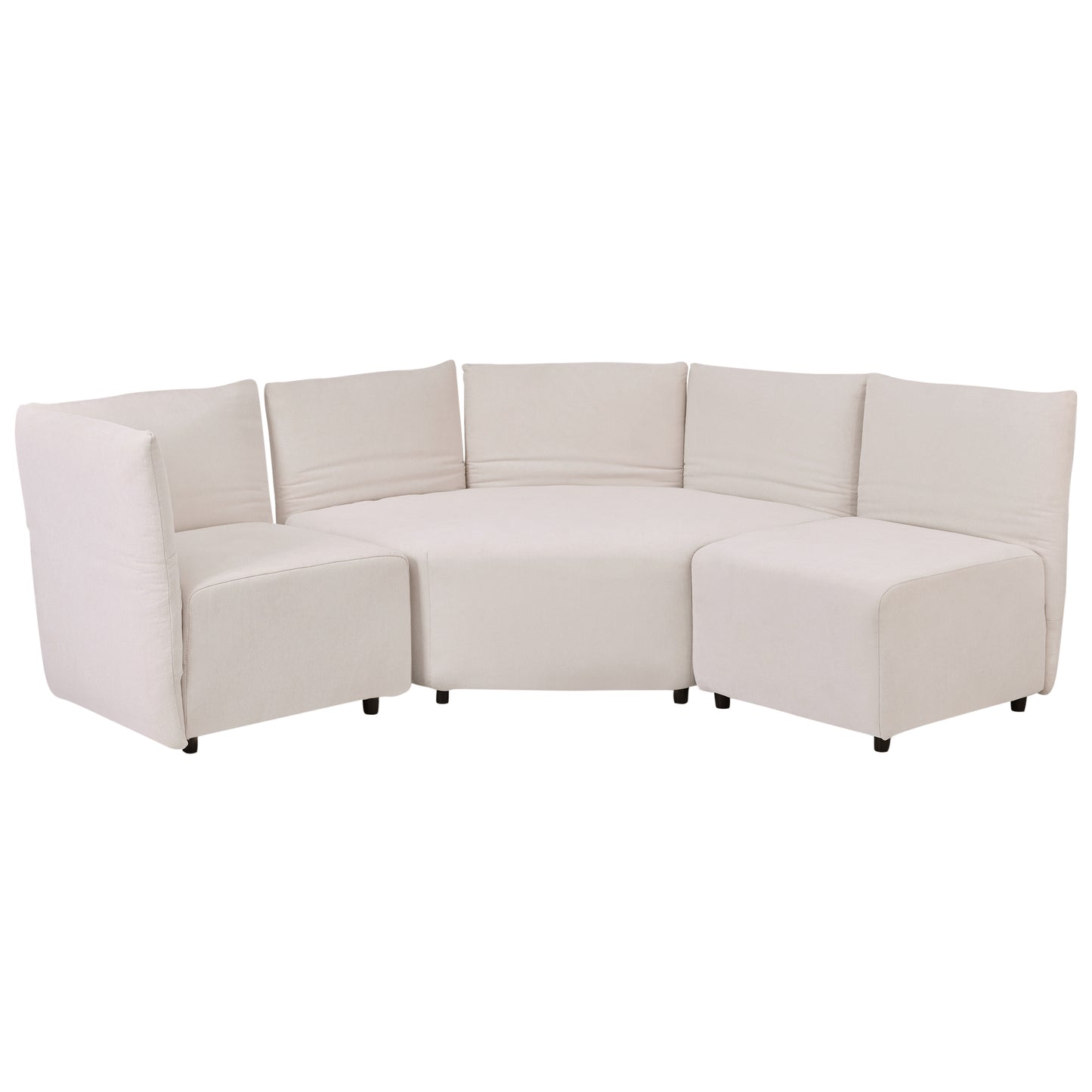 Stylish Sofa Set with Polyester Upholstery with Adjustable Back with Free Combination for Living Room