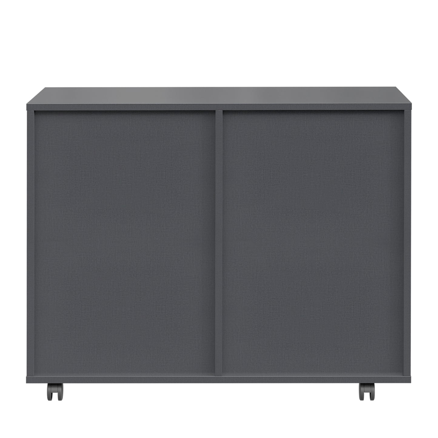 Lockable Rolling File Cabinet with Combination Lock, Dark Gray