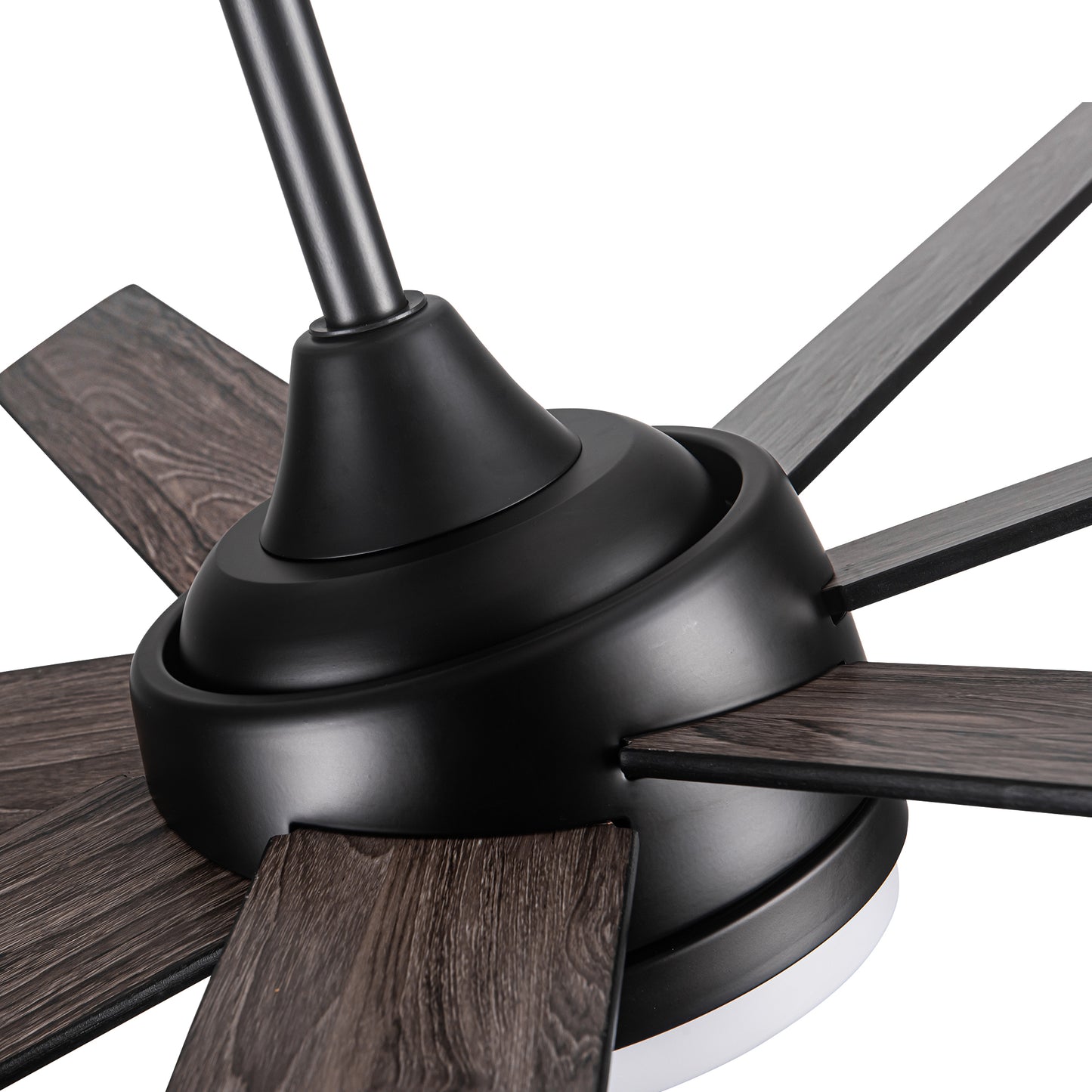 Rustic 72-Inch Ceiling Fan with Adjustable Plywood Blades for Dining Room