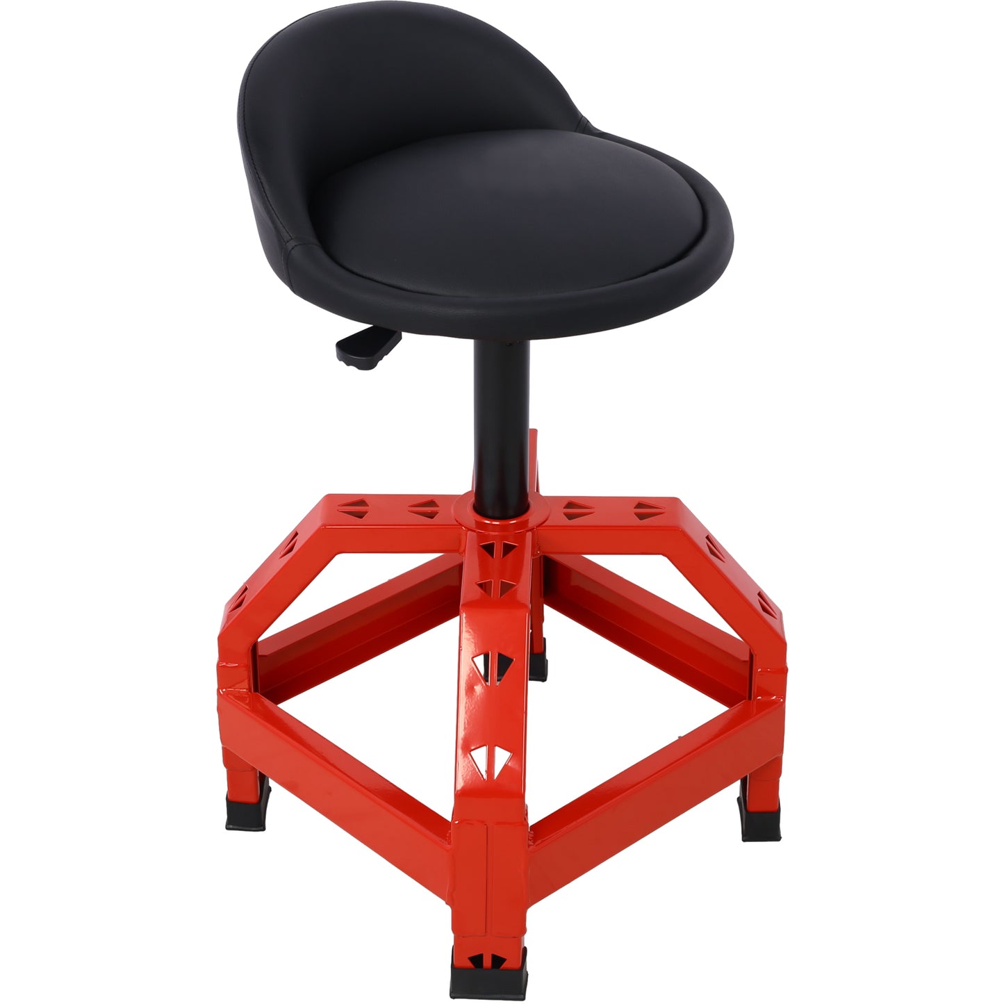 Pneumatic 360 Degree Swivel Stool, Mechanics Rolling Creeper Seat, Heavy Duty  Mechanics Stool, red