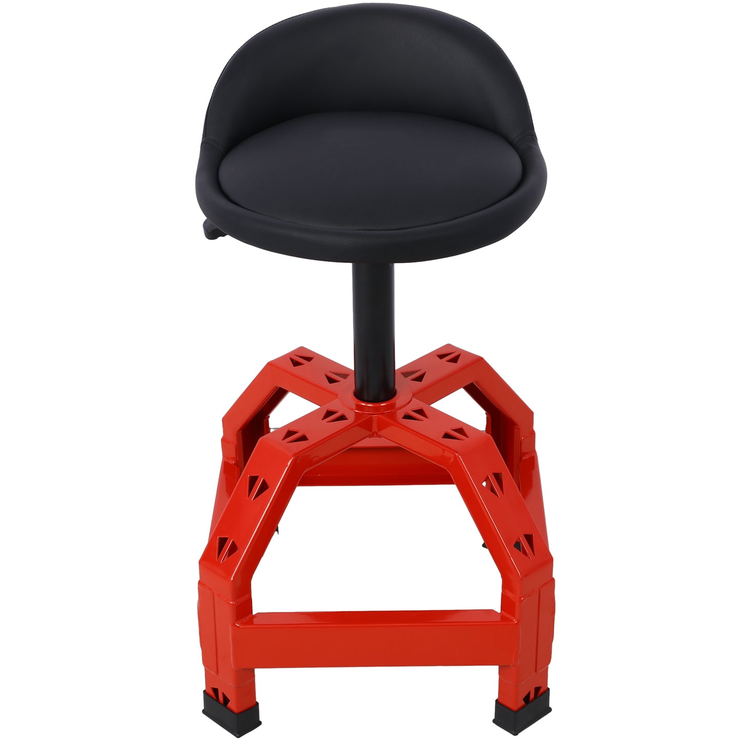 Pneumatic 360 Degree Swivel Stool, Mechanics Rolling Creeper Seat, Heavy Duty  Mechanics Stool, red