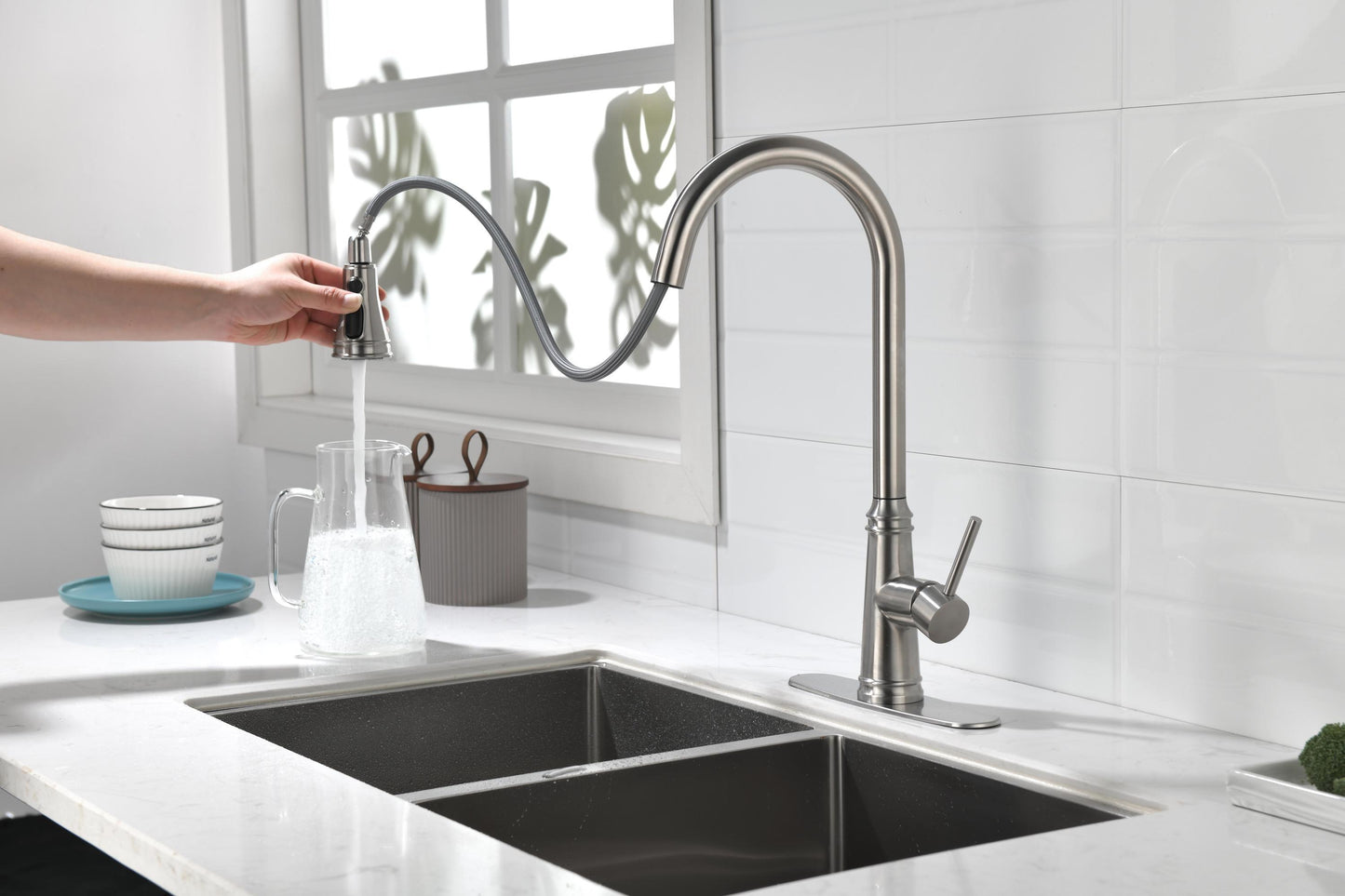 Touch Single Handle Bathroom Vanity Sink Faucet