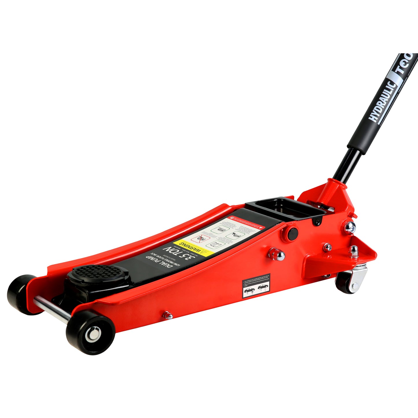 3.5 Ton Racing Floor Jack with Quick Lift Pump and Wide Stance