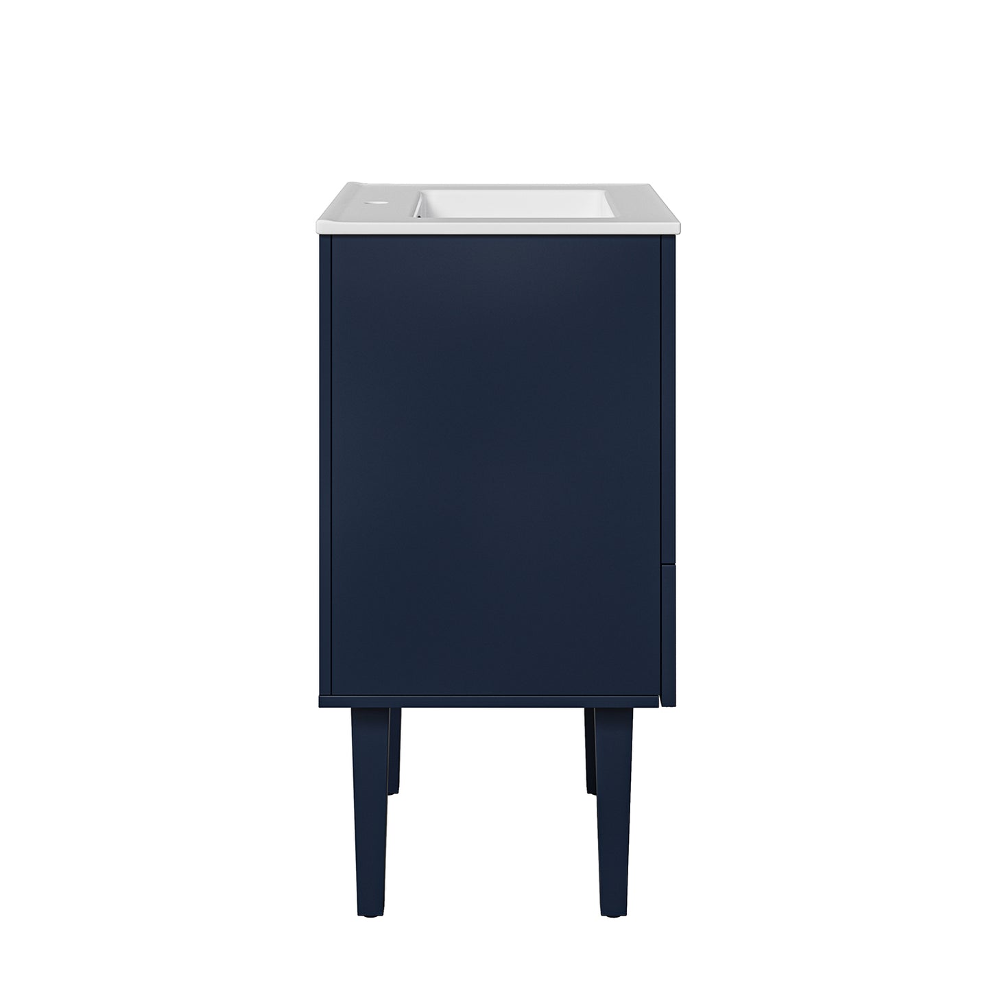 Veronica 24" Single Bathroom Vanity With Ceramic Vanity Top-NAVY