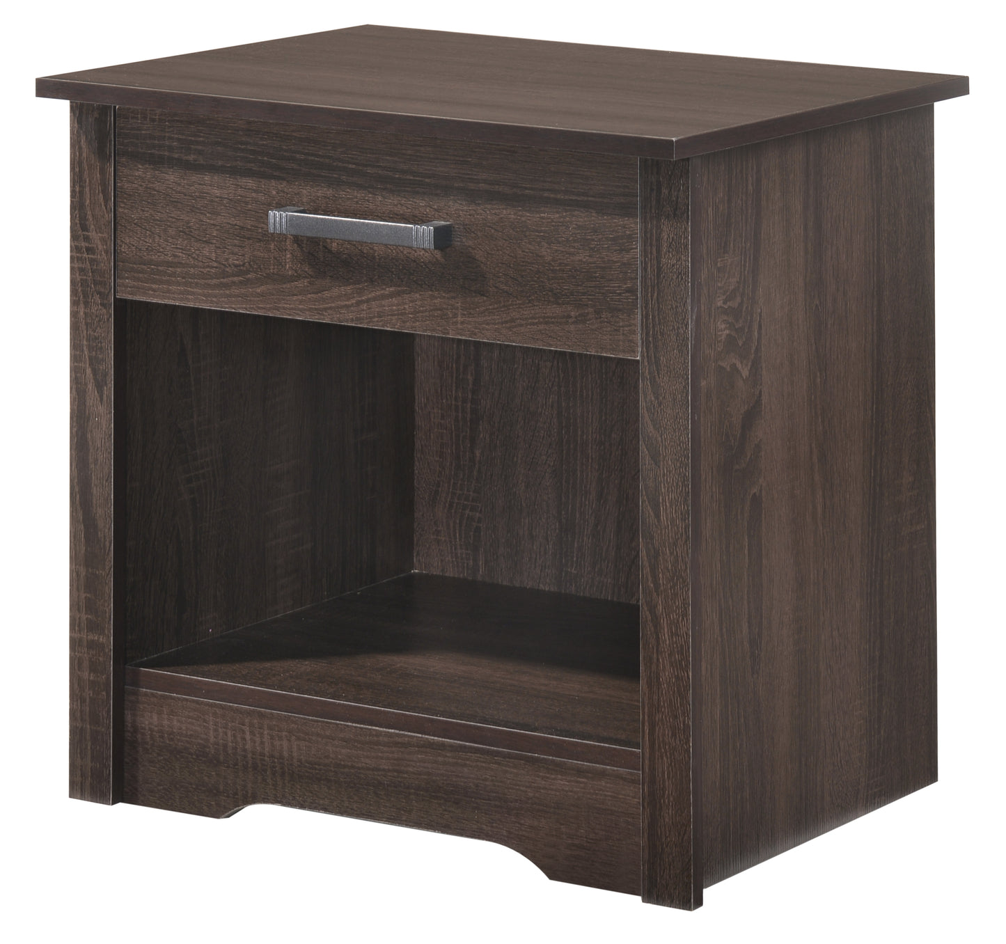 Hudson-1 G031-N  1 Drawer RTA Nightstand , Wenge