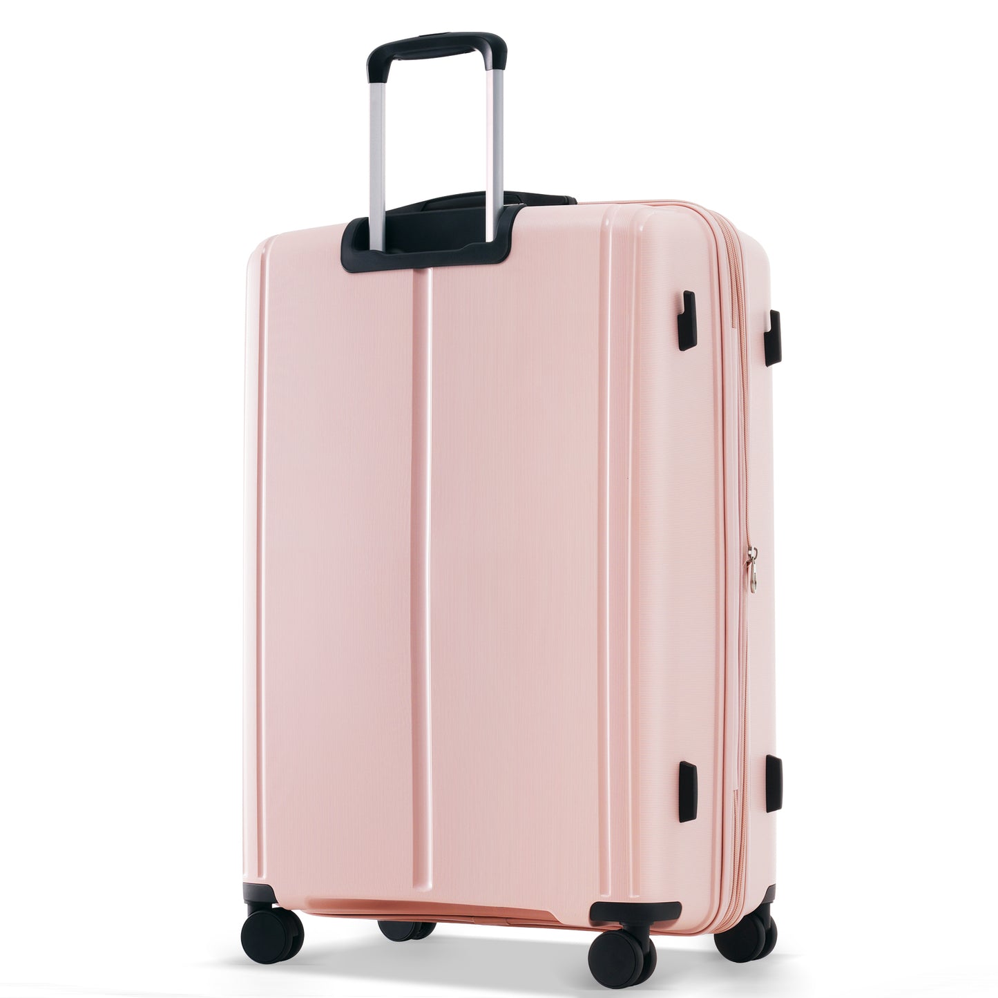 Luggage Sets 3 Piece Suitcase Set 20/24/28 with USB Port,Carry on Luggage Airline Approved,PP Lightweight Suitcase with Spinner Wheels, Pink