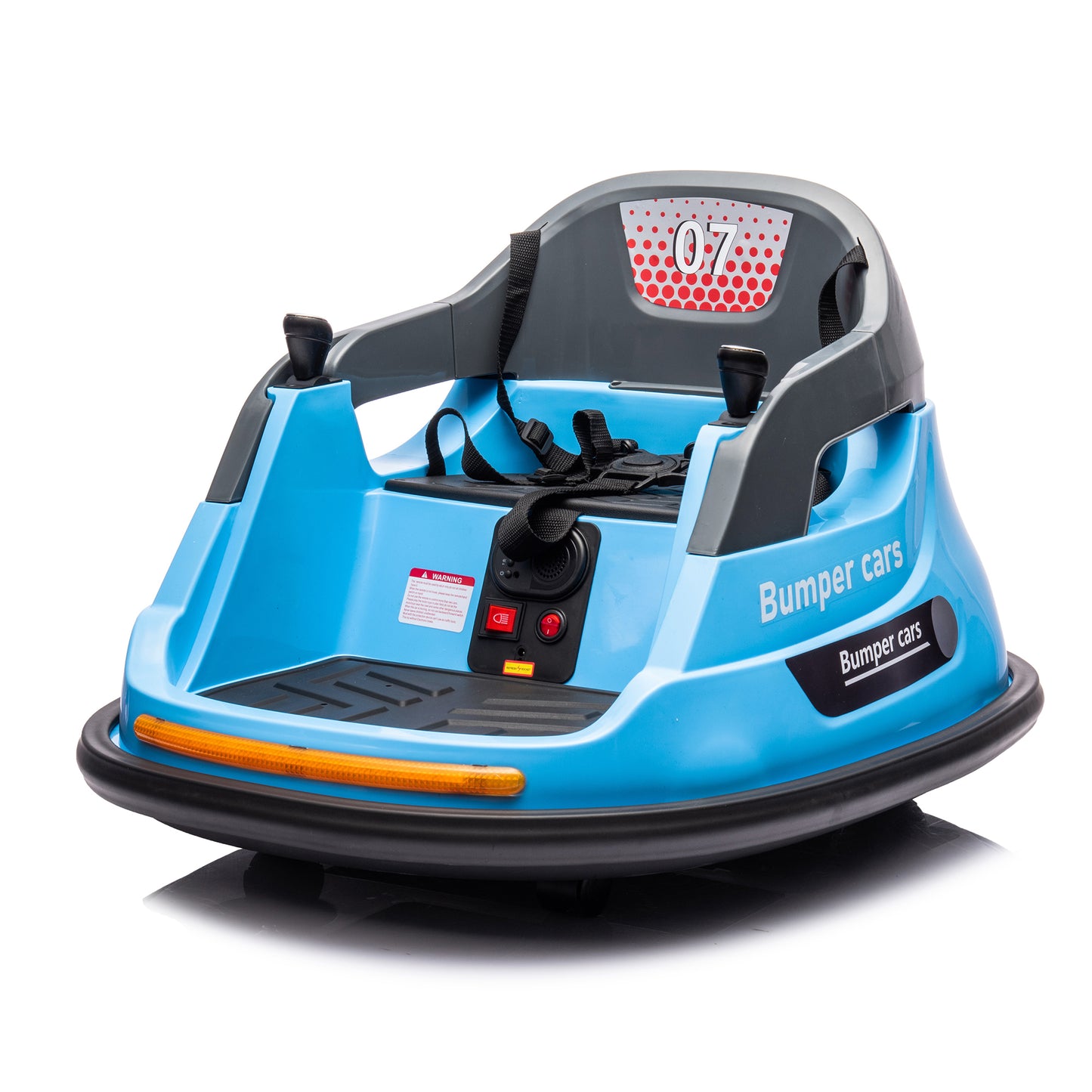 12V Ride-On Bumper Car for Kids with Remote Control and LED Lights