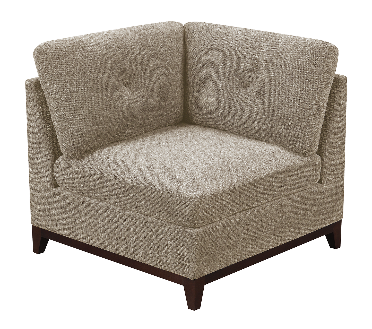 Chenille Modular Seating Set - 2 Pieces in Camel