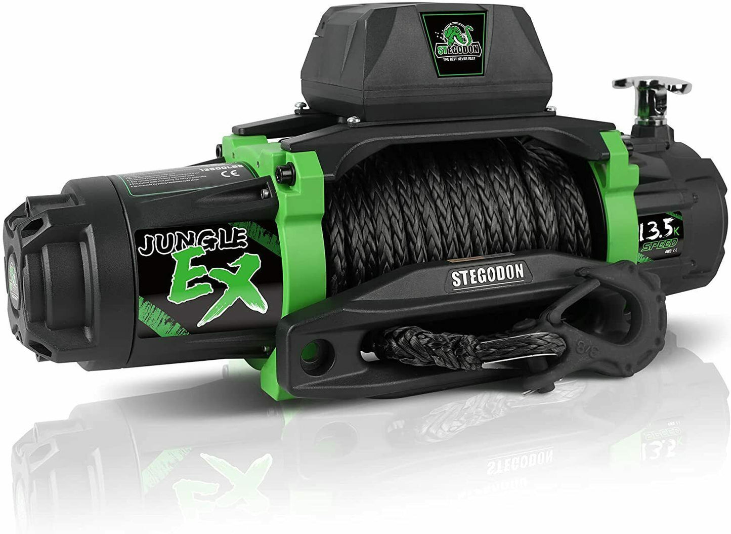 STEGODON JUNGLE-EX SERIES 13500 LBS WINCH: Electric Winch for Towing Trucks and Off-Road Vehicle