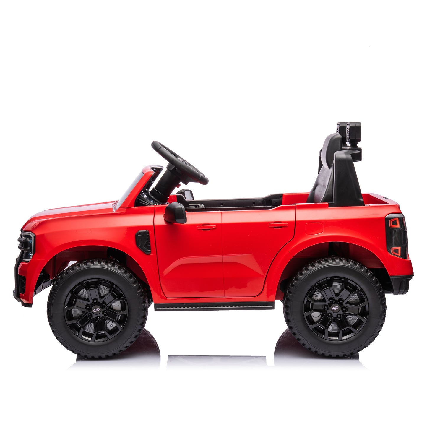 12V Kids Ride On Car W/Parents Remote Control,Licensed Ford Ranger,2WD,Rear wheel suspension,Low Start,Headlight,Horn,MP3,Bluetooth,Adjustable speed,Speed 1.86-4.97 mph for kids aged 3-6.