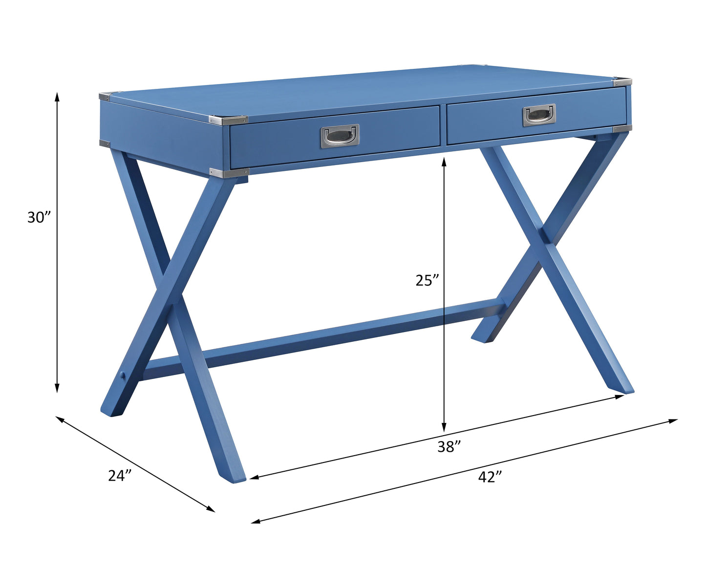 Blue Finish Amenia Office Desk