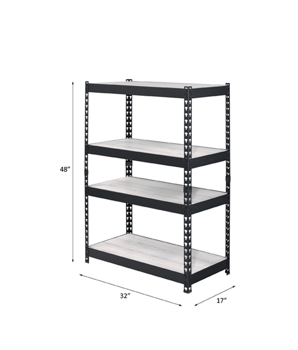 Decmus Bookshelf, Natural & Black Finish 92784