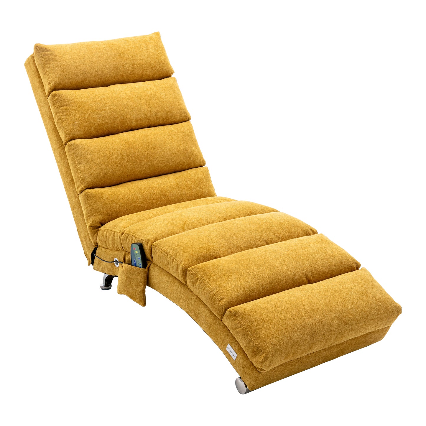 Linen Chaise Lounge Indoor Chair, Modern Long Lounger for Office or Living Room