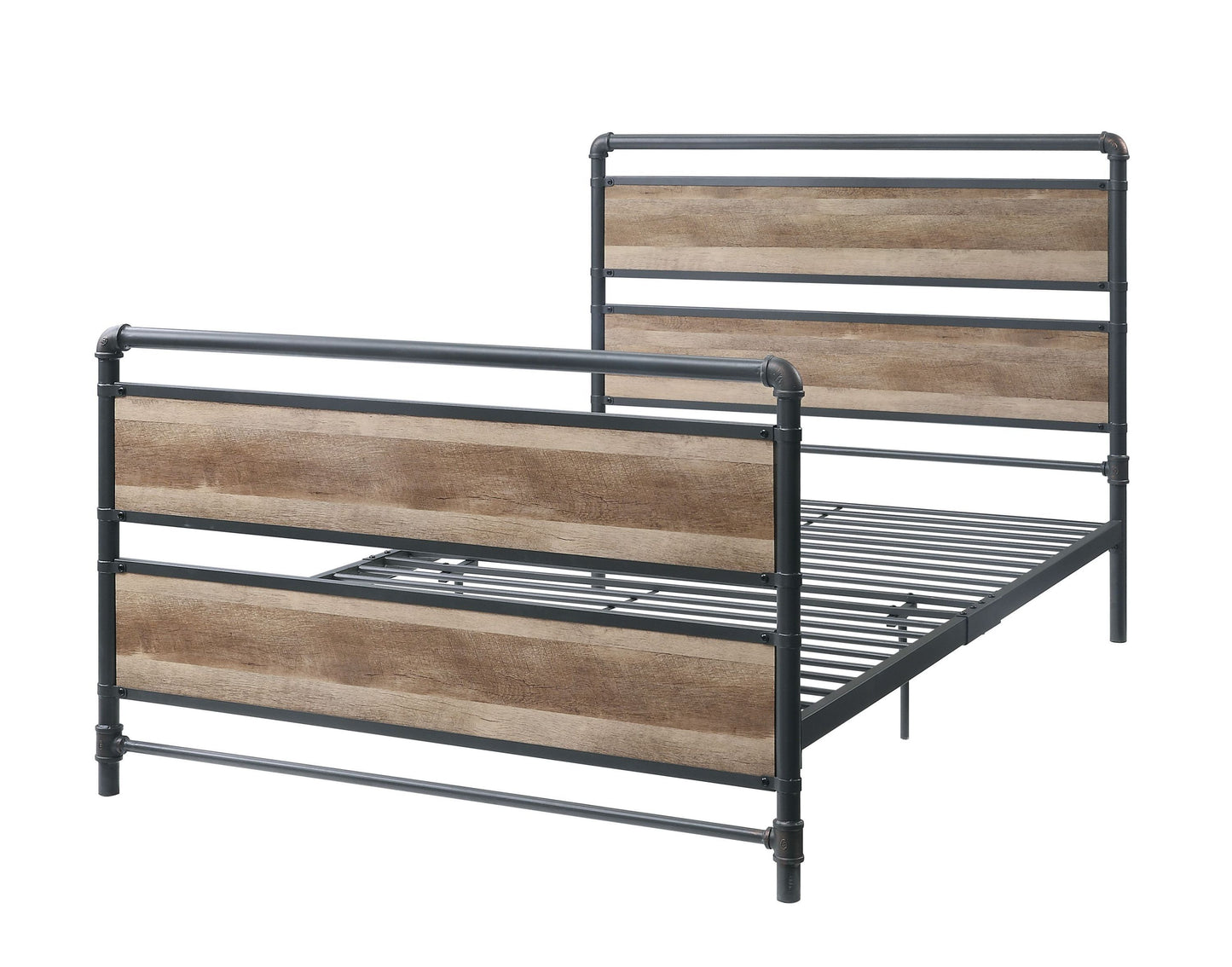 Brantley Full Bed, Antique Oak & Sandy Gray Finish 35885F