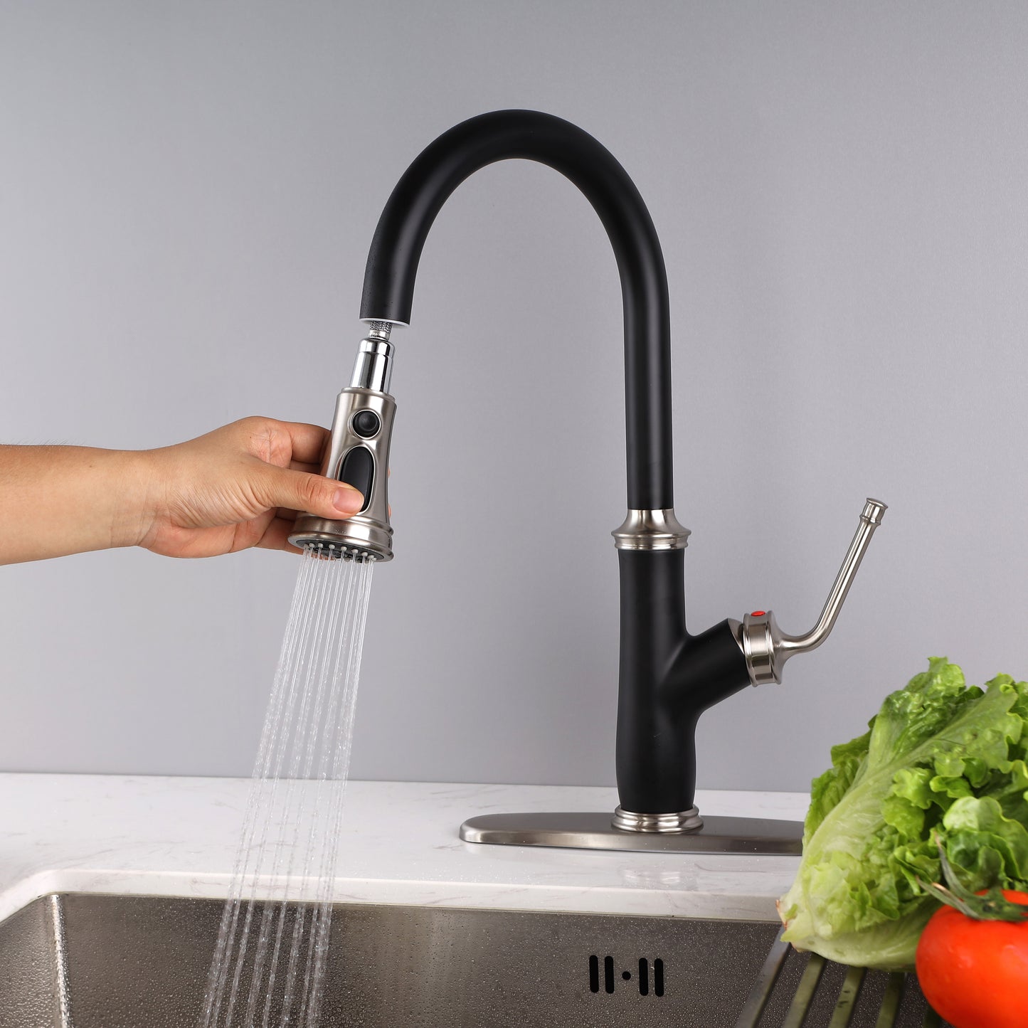 Kitchen Faucet with Pull Down Sprayer Modern Stainless Steel rv Kitchen Faucet