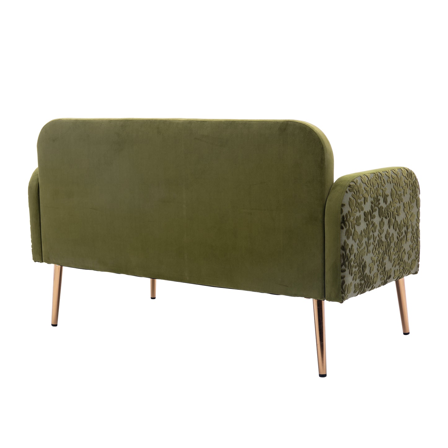 Velvet  Sofa , Accent sofa .loveseat sofa with metal feet