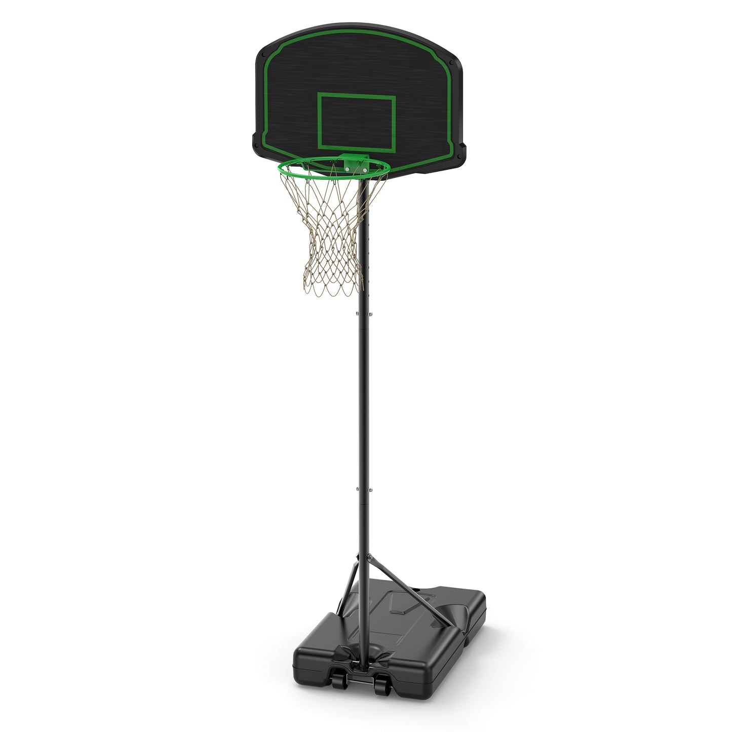 Basketball Hoop System Stand with 30in Backboard, Height Adjustable 60Inch-78Inch for Indoor Outdoor, Fillable Base with Wheels for Kids, Youth