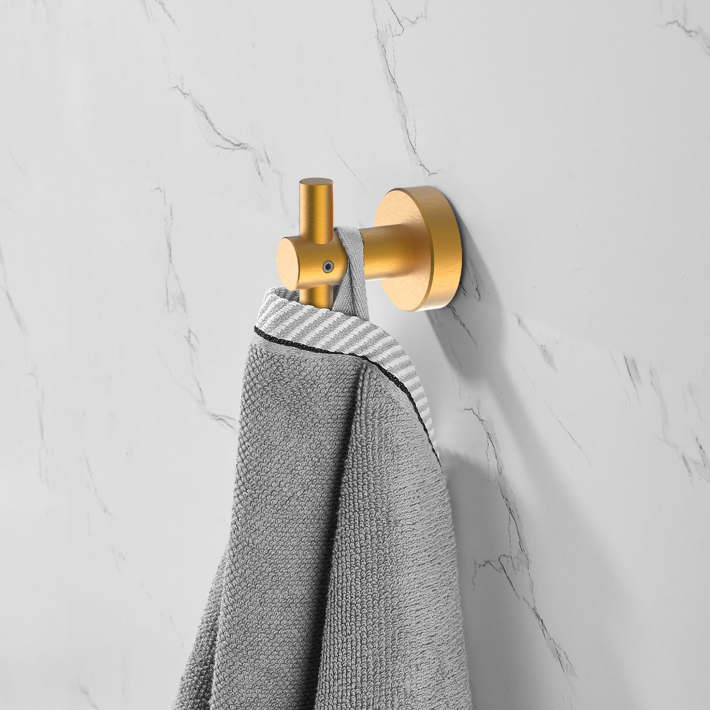 Golden Space Aluminum Wall Hanging Hooks - Set of 2