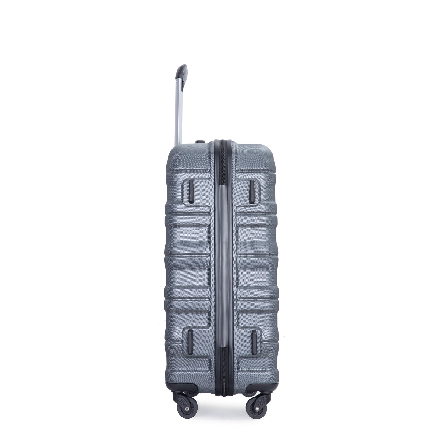 Expandable 3 Piece Luggage Sets PC Lightweight & Durable Suitcase with Two Hooks, Spinner Wheels, TSA Lock, (21/25/29) Gray