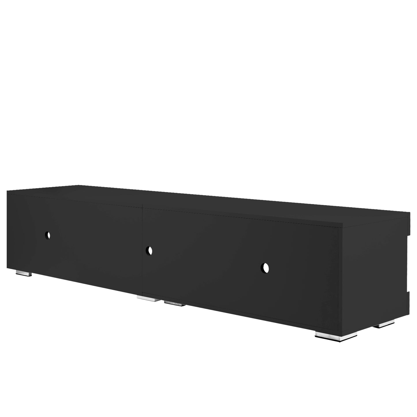 Sleek LED TV Stand with Versatile Storage Options