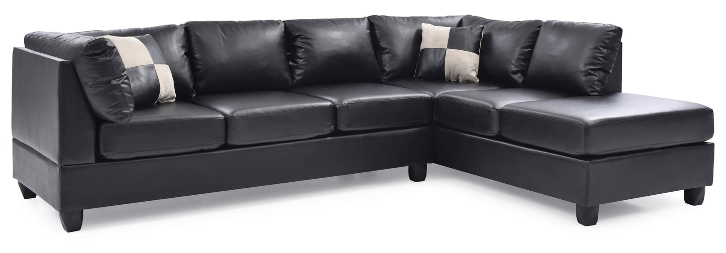 Malone G643B-SC Sectional in Sophisticated BLACK