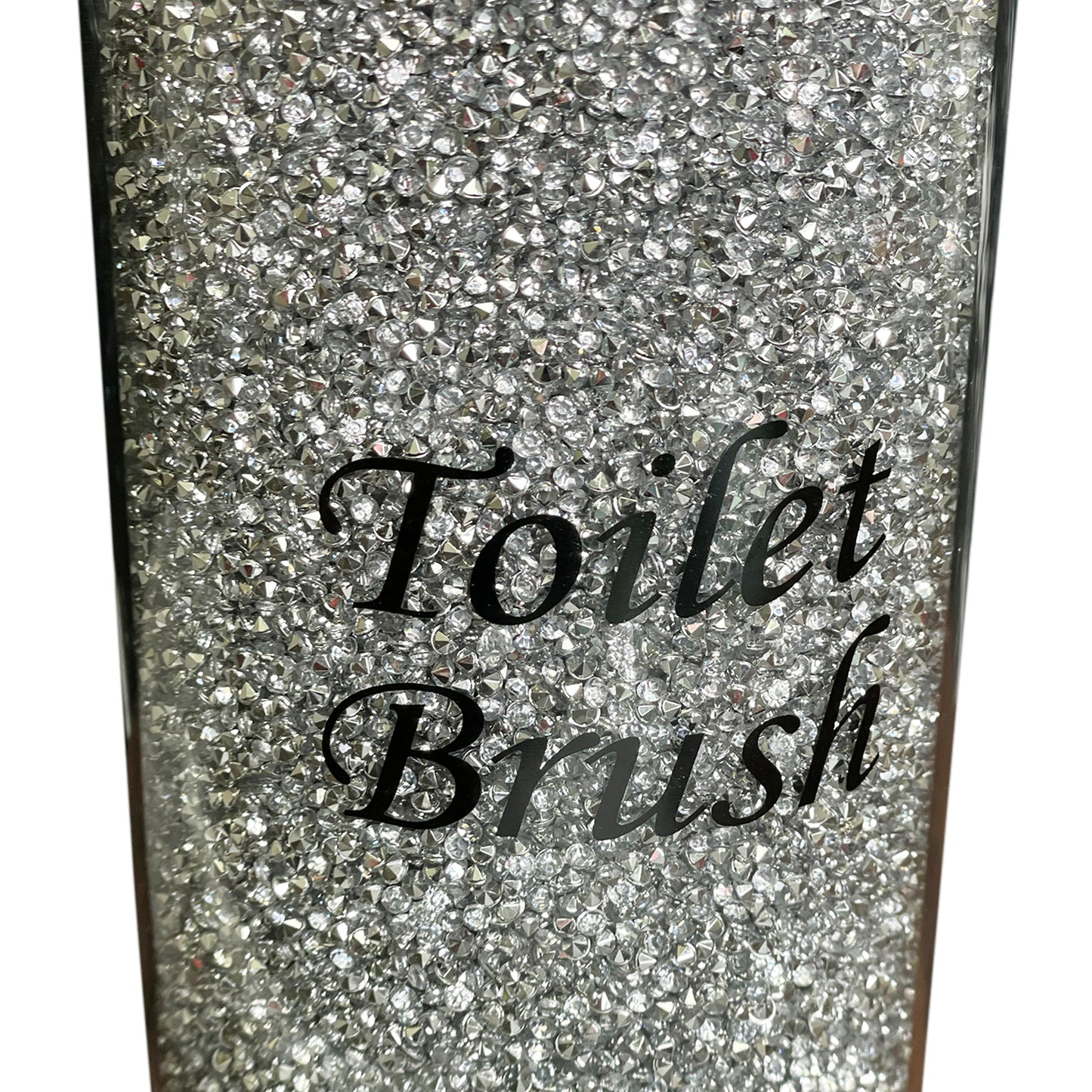 Glass Toilet Brush Holder Set with Premium Brush in Stylish Packaging