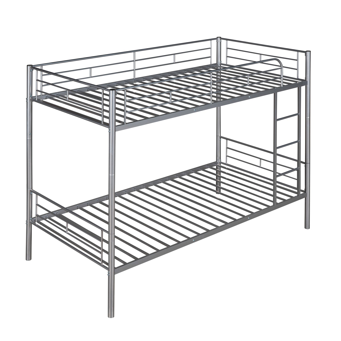 Contemporary Metal Twin Bunk Bed - Innovative Space-Saving Choice