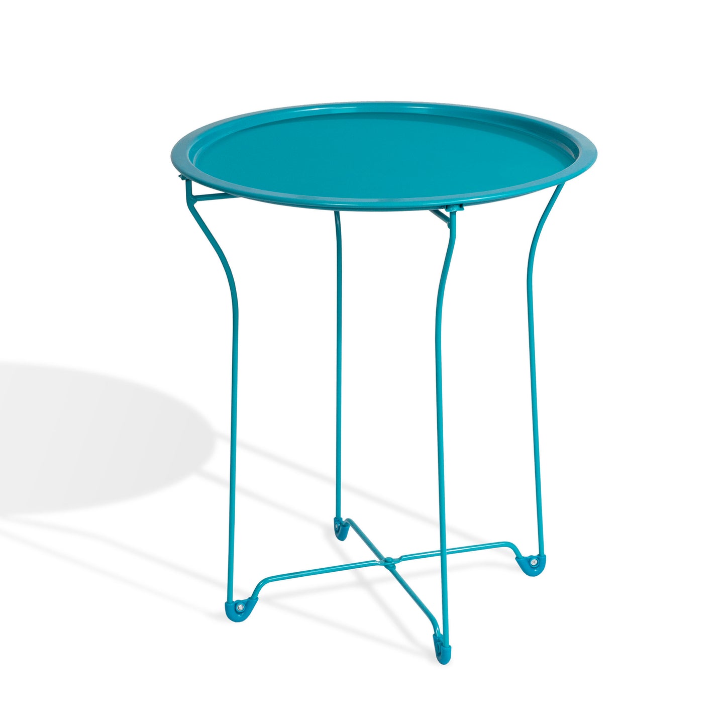 Atlantic Metal Tray Capri Breeze End Side Table for Indoor & Outdoor Use