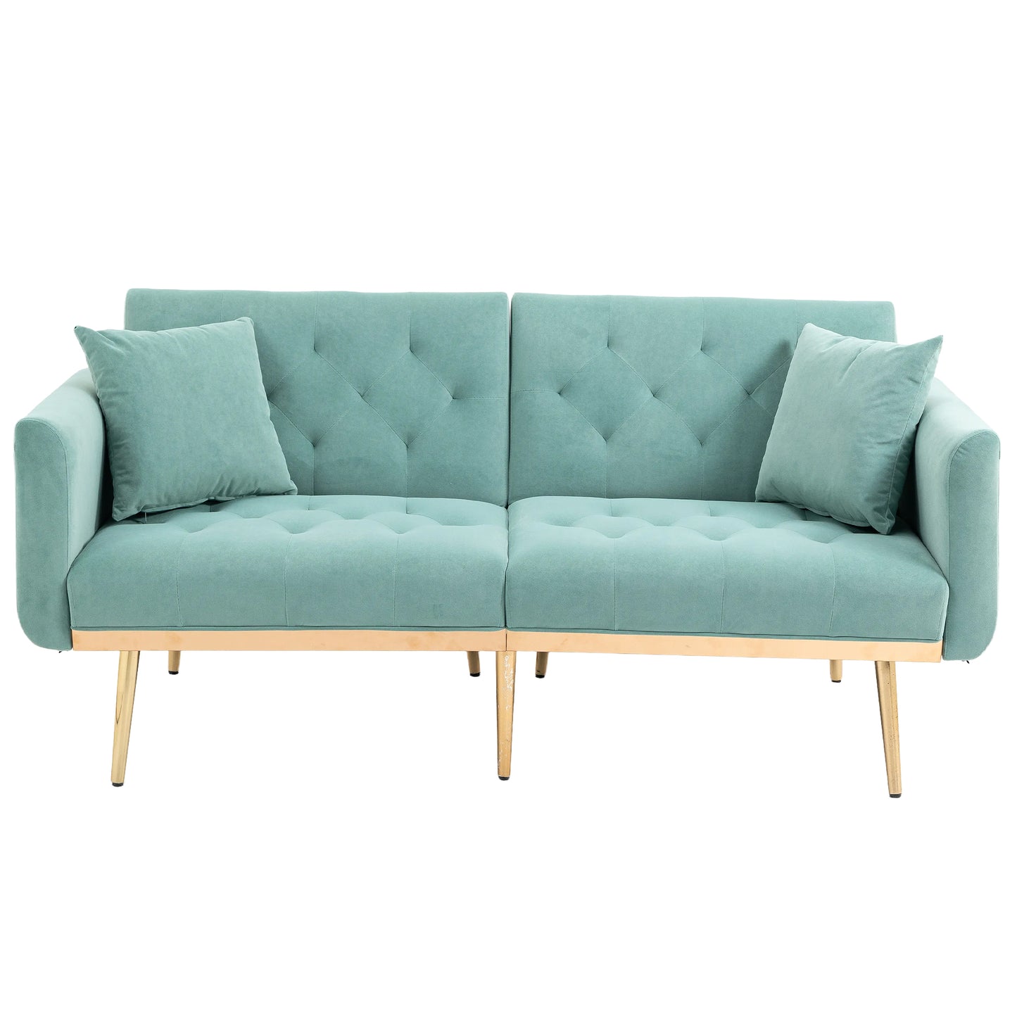 Velvet  Sofa , Accent sofa .loveseat sofa with metal  feet