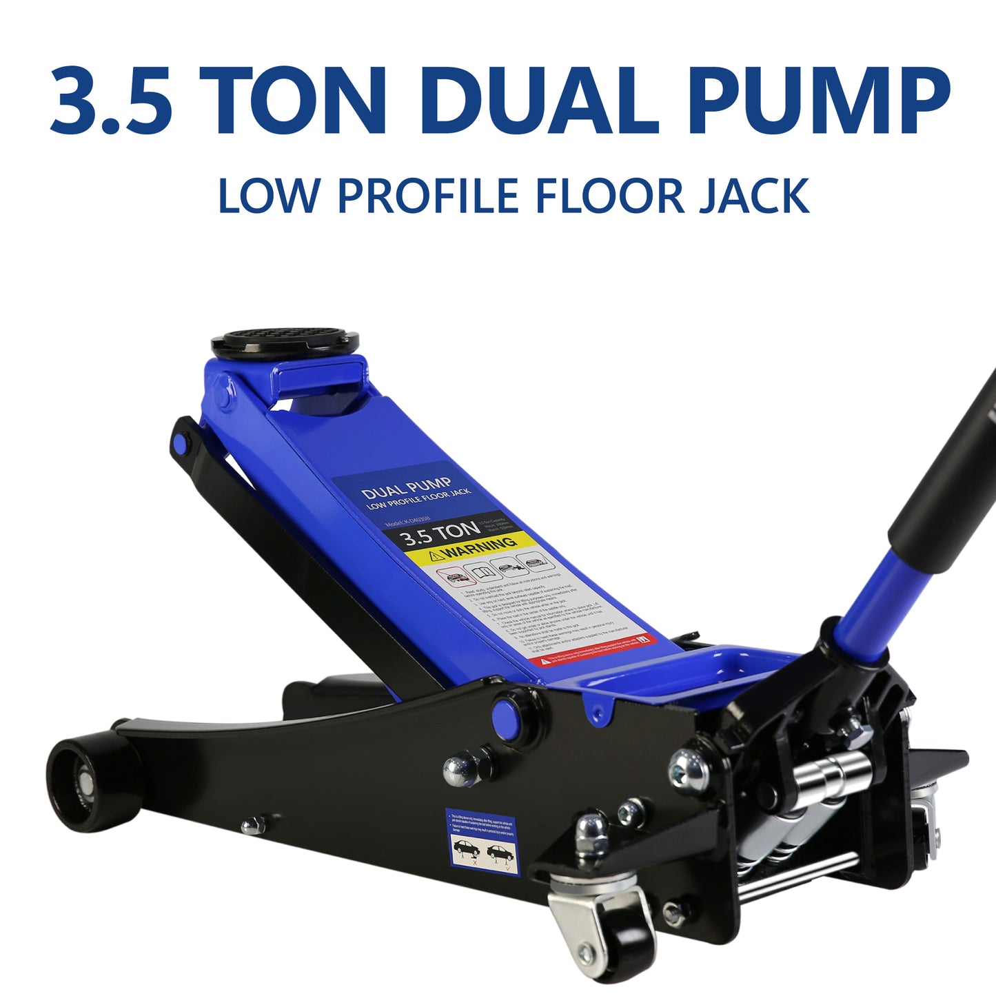 3.5 Ton Low Profile Floor Jack with Dual Piston Quick Lift Pump