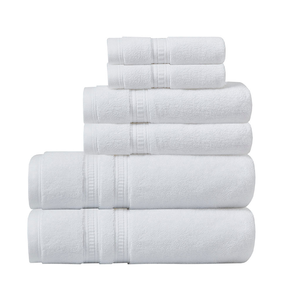 Luxurious 6-Piece Antimicrobial Cotton Towel Collection