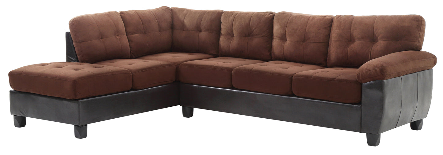 Luxurious Chocolate Sectional - Gallant G906B-SC