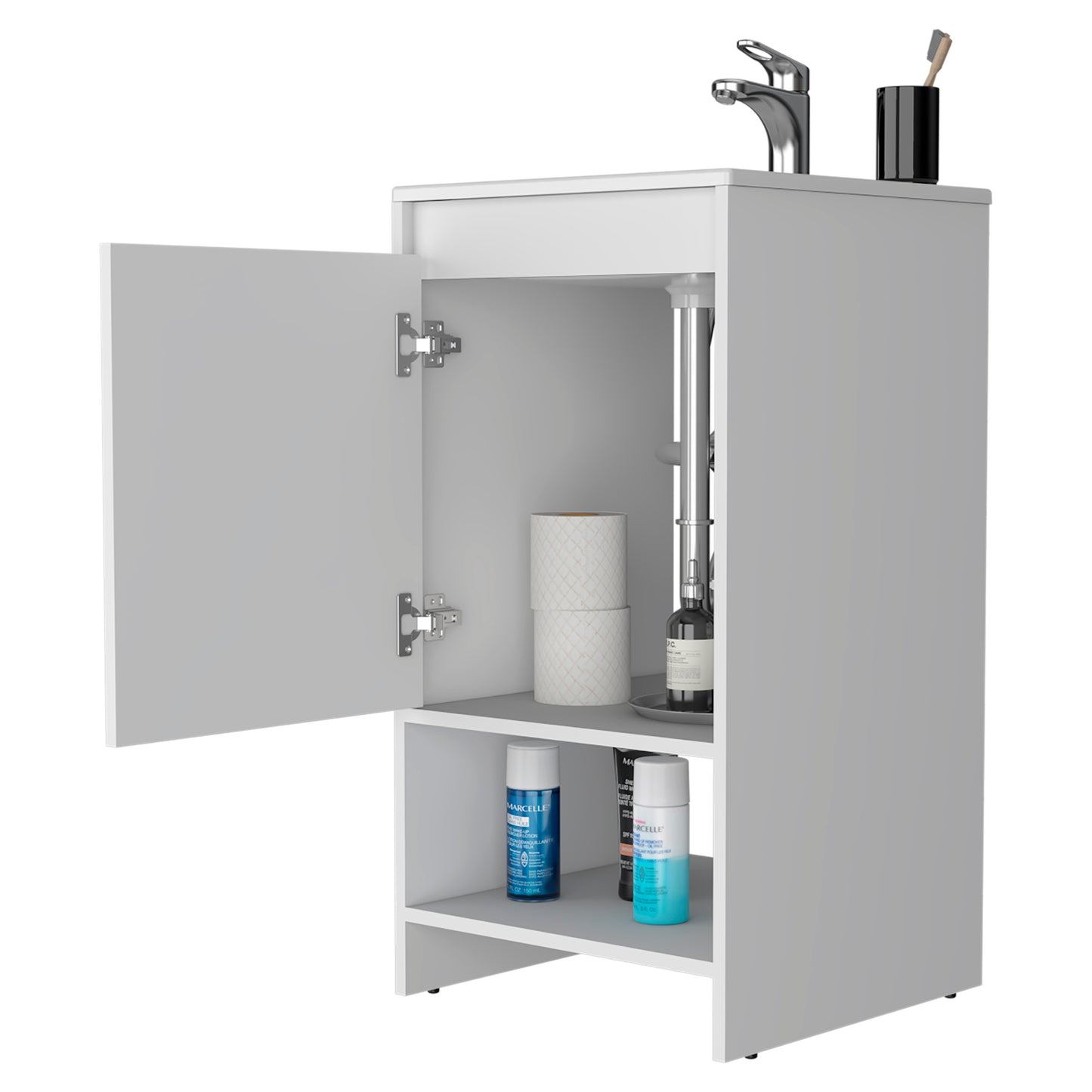 Bathroom Vanity Poket, Bathroom, White