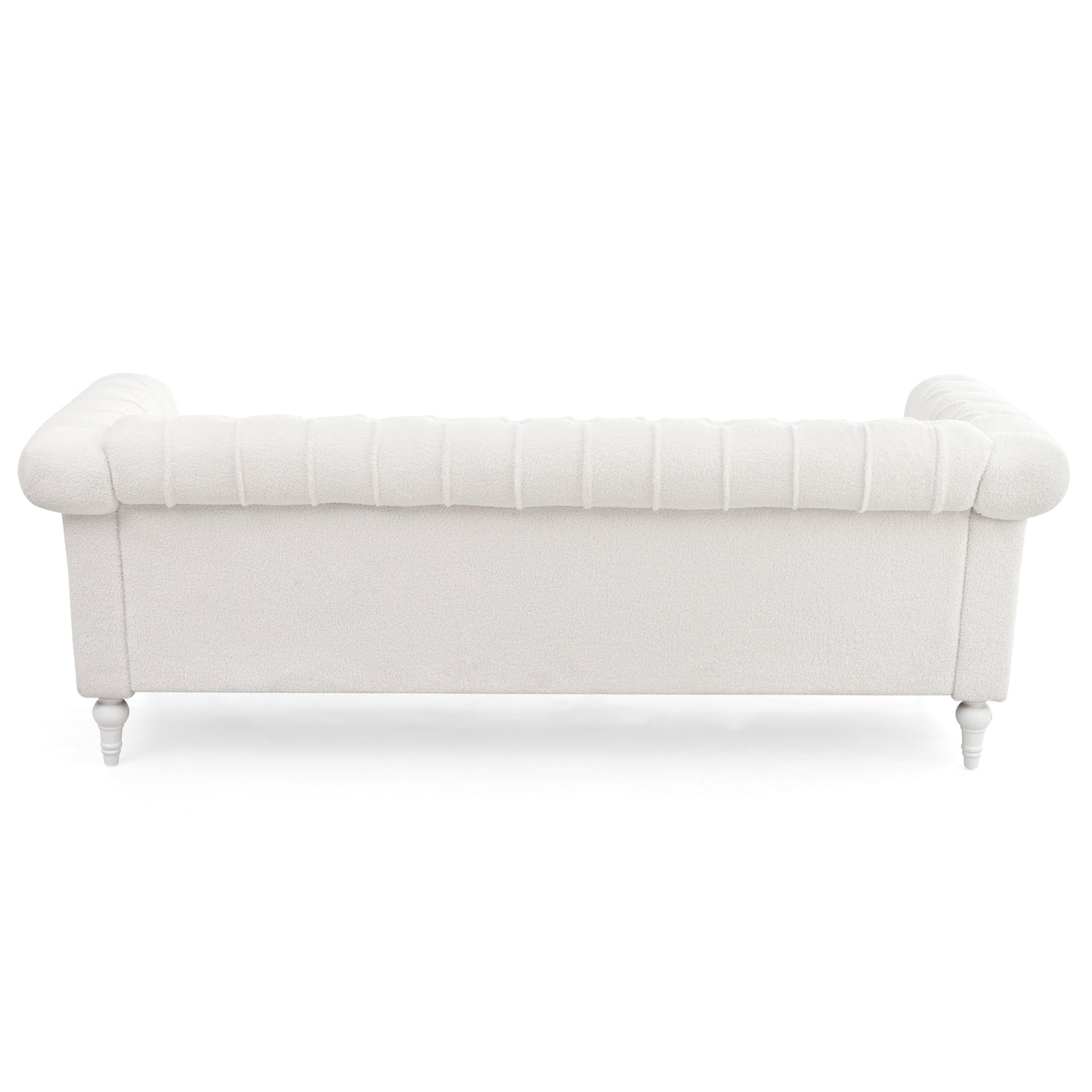 Traditional Bubble Nails Square Arm Sofa with Removable Cushions