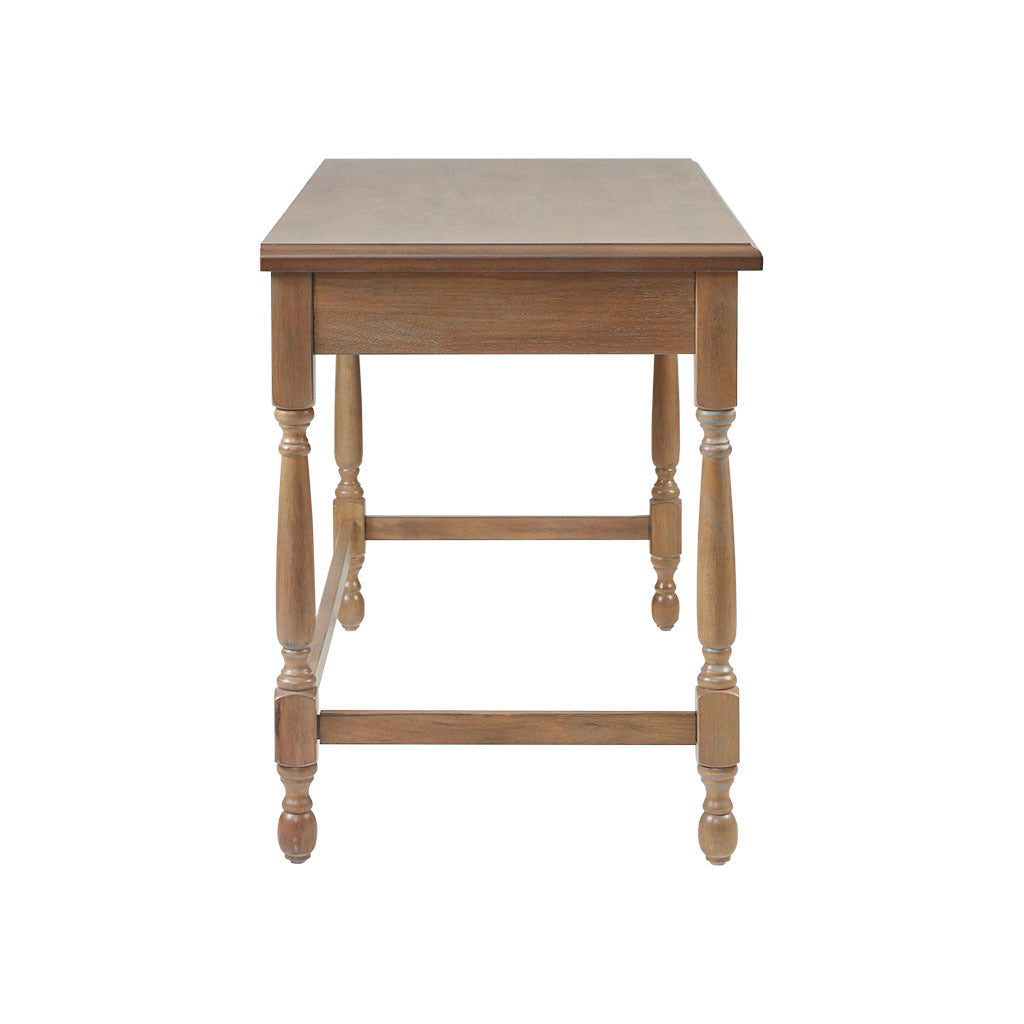 Tabitha Wooden Desk with Turned Legs and Drawer